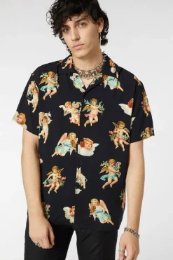 Cherub Viscose Print Shirt