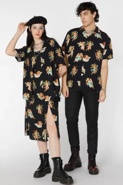 Cherub Viscose Print Shirt