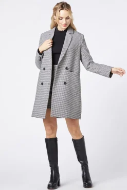 Clarissa Houndstooth Coat