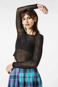 Classic Plain Mesh Top