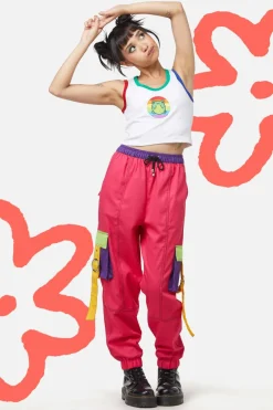 Colour Block Cuff Cargo