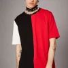 Colour Block Grunge Tee