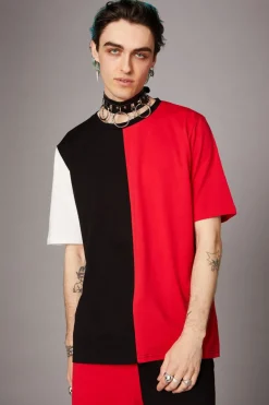 Colour Block Grunge Tee
