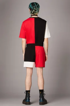 Colourblock Grunge Short