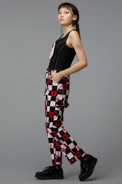 Contrast Grunge Corset Top