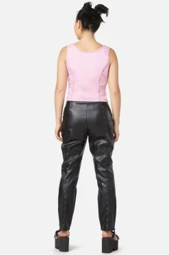 Contrast Grunge Corset Top