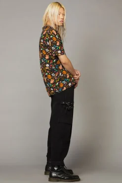 Crafty Witch Print Ss Shirt