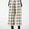 Crescent Tartan Pleated Culottes