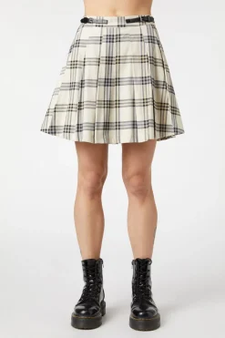 Crescent Tartan Pleated Skirt