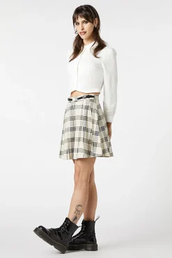 Crescent Tartan Pleated Skirt