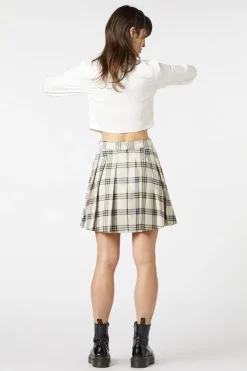 Crescent Tartan Pleated Skirt