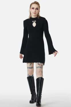 Crochet Knit Mini Dress