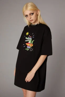 Crocodile Print Goth Dress