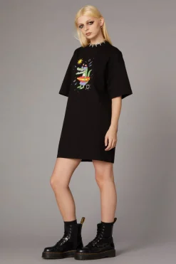 Crocodile Print Goth Dress