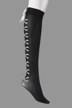 Crossbone Corset Socks