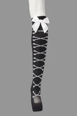 Crossbone Corset Socks