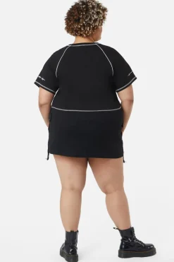 Curve Broken Hearts Crop Raglan