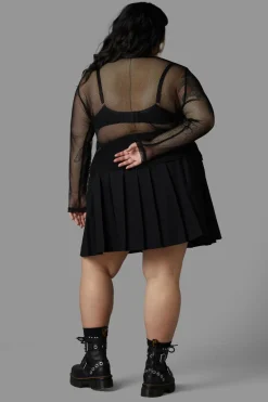 Curve Dead Inside Mesh Top