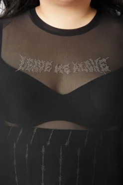 Curve Diamante Leave Me Alone Top