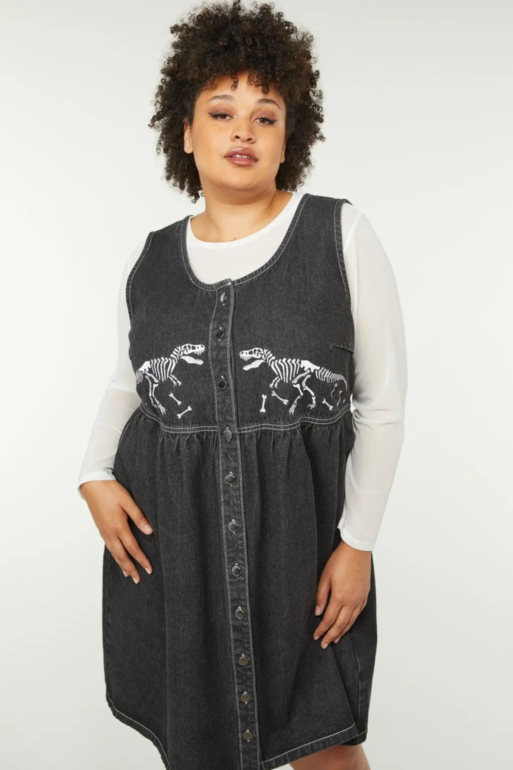 Curve Early Jurassic Dino Pinafore