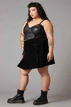 Curve Flamin Embossed Pu Corset