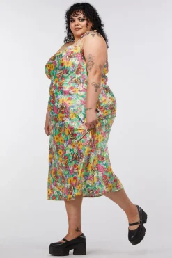 Curve Glade Satin Slip Dress