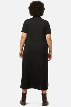 Curve Glitter Mesh Midi Dress