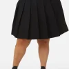 Curve Grave Respect Pleated Skirt