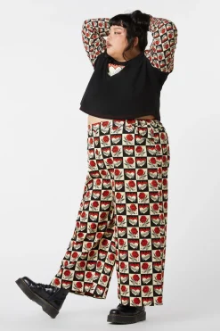 Curve Guilded Heart U0026 Rose Pants