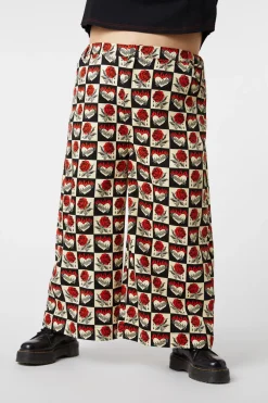 Curve Guilded Heart U0026 Rose Pants