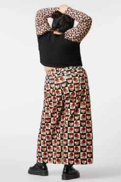 Curve Guilded Heart U0026 Rose Pants