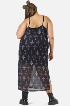 Curve Hope Had Died Mesh Dress