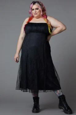 Curve Interwebs Mesh Dress