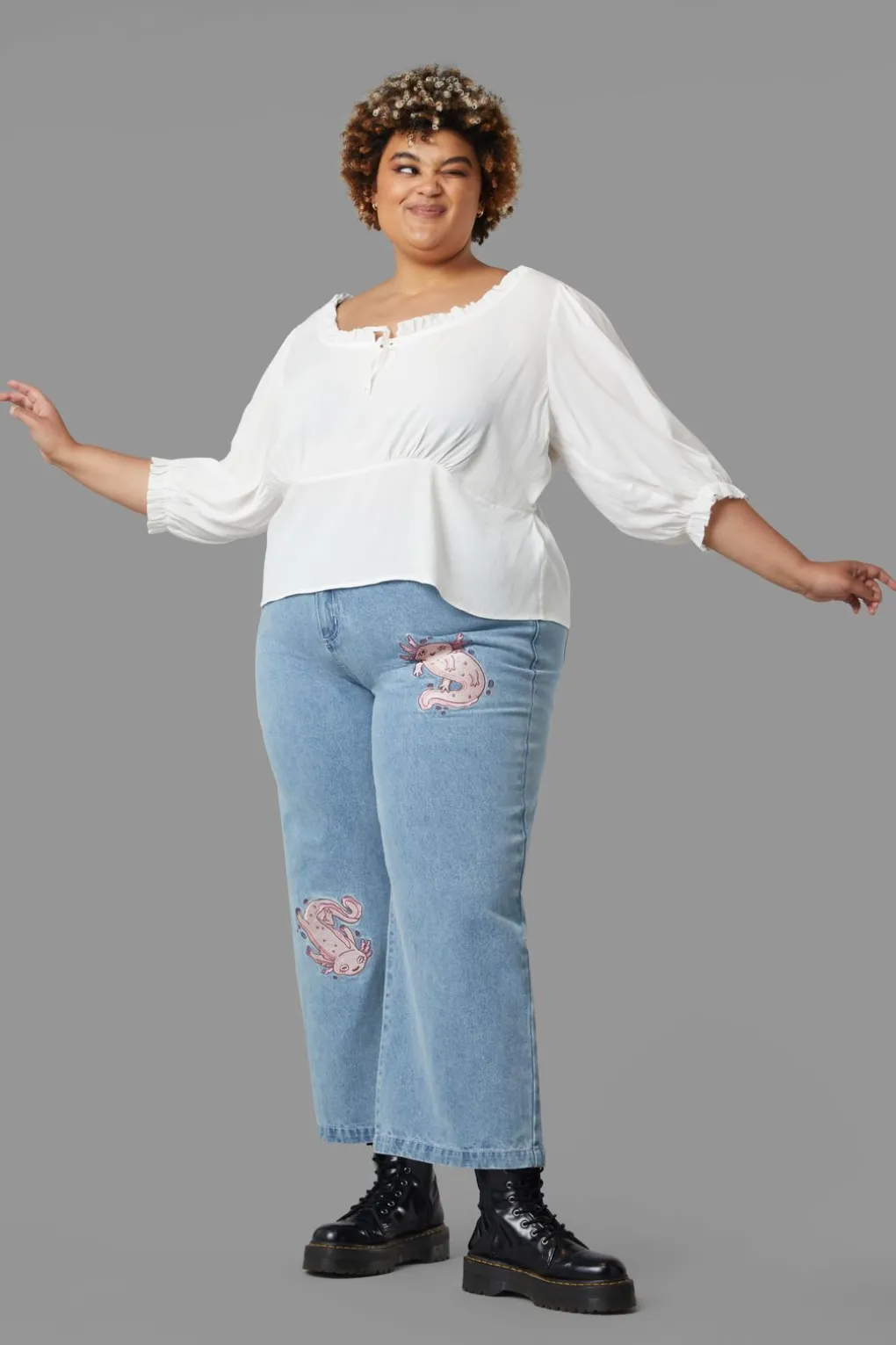 Curve Lily Pad Blouse