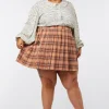 Curve Looking Glass Tartan Skirt