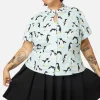 Curve Penguin Blouse