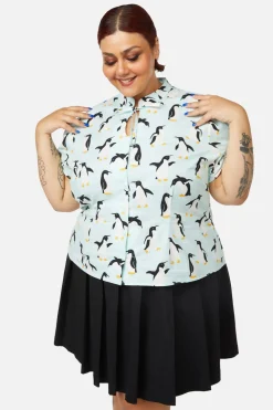 Curve Penguin Blouse