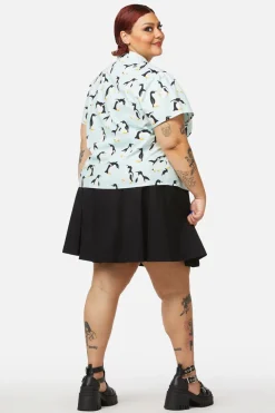 Curve Penguin Blouse