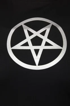 Curve Pentagram Contrast Mesh Top