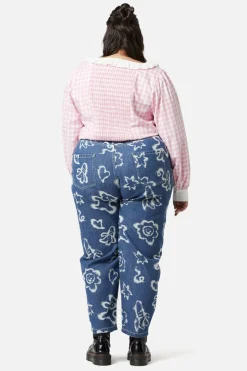 Curve Picnic Party Corset Blouse