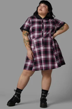Curve Posh Tartan Dress