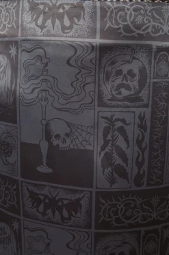 Curve Ruined Mansion Satin Brocade Skirt