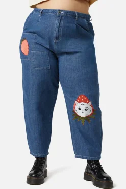 Curve Strawberry Patch Peg Leg Jean
