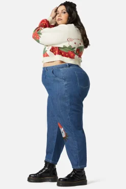 Curve Strawberry Patch Peg Leg Jean
