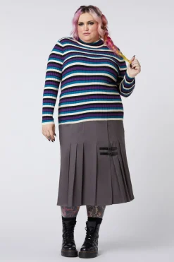 Curve Tabby Stripe Skivvy Knit