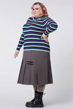Curve Tabby Stripe Skivvy Knit