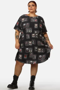 Curve Tarot Spread Print Dress