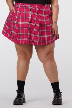 Curve Tartan Skater Skirt