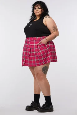 Curve Tartan Skater Skirt