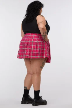Curve Tartan Skater Skirt